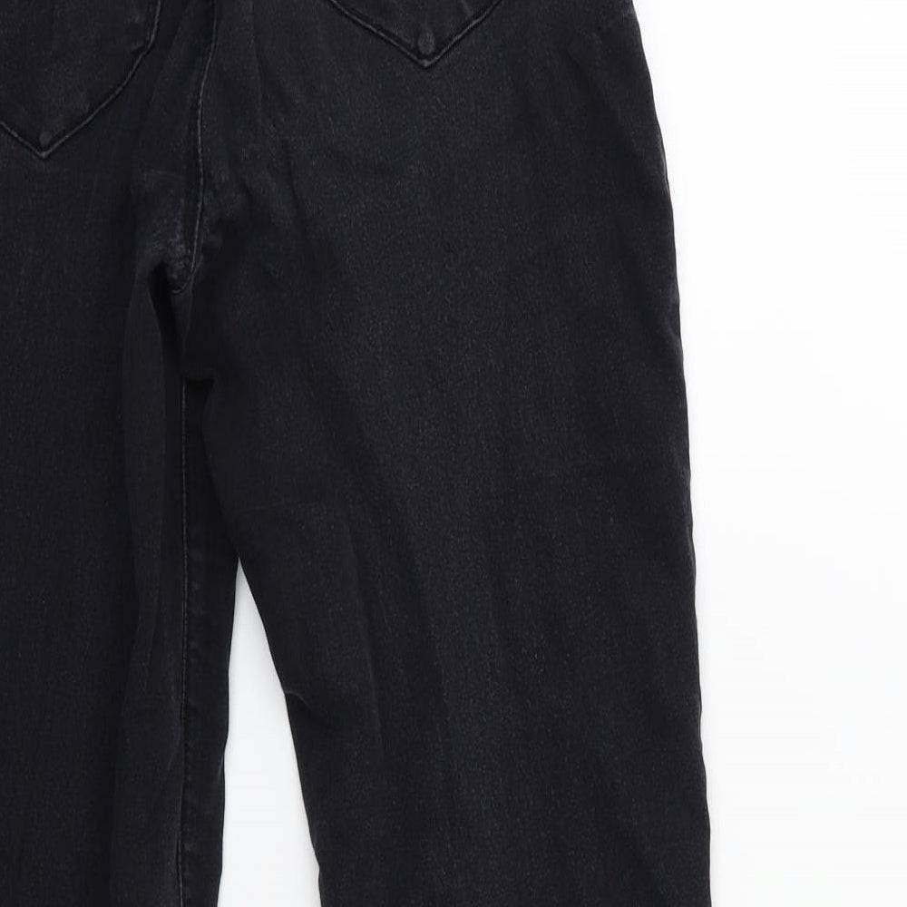 Denim & Co. Womens Black  Denim Skinny Jeans Size 8 L27 in