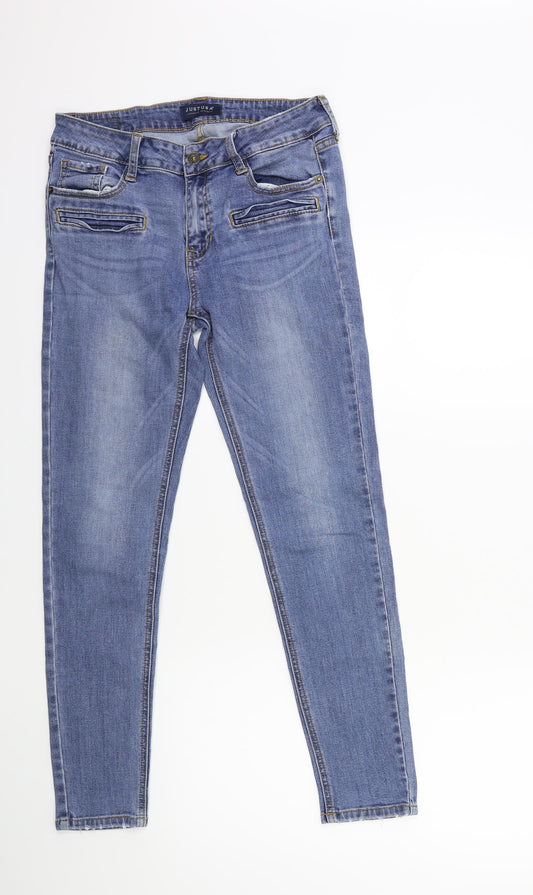 Just USA Womens Blue  Denim Skinny Jeans Size 26 in L26 in