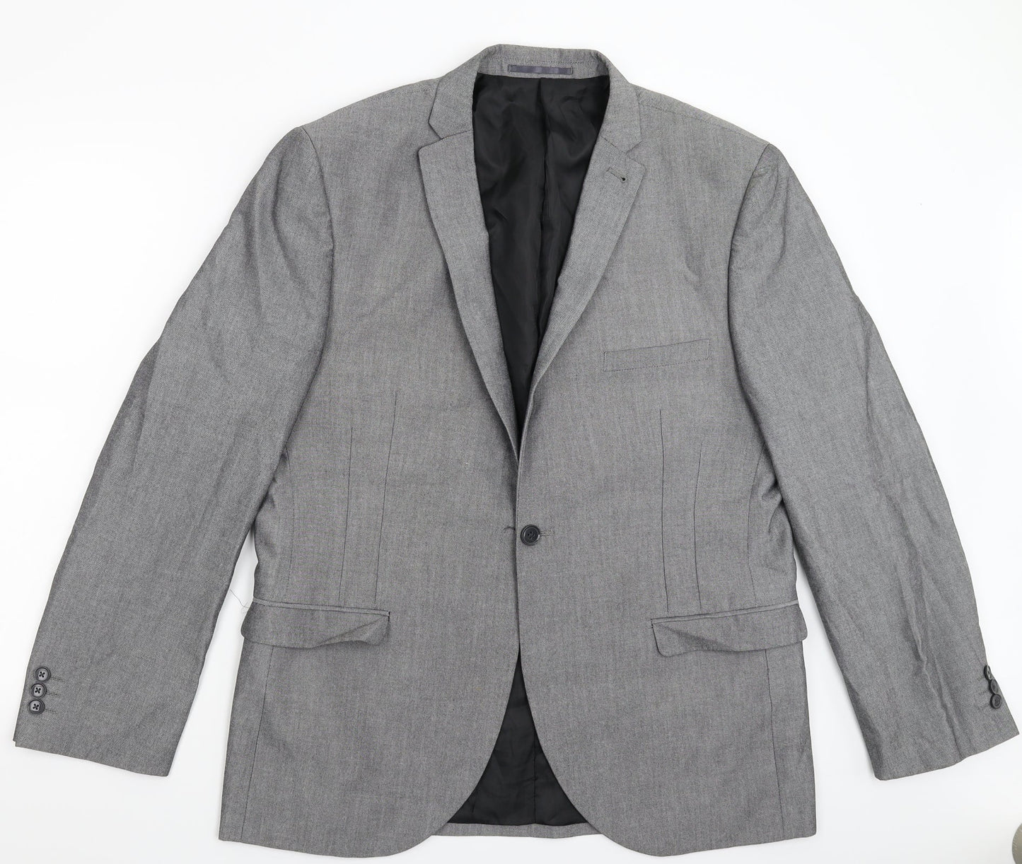 Ventura Mens Grey   Jacket Suit Jacket Size 44