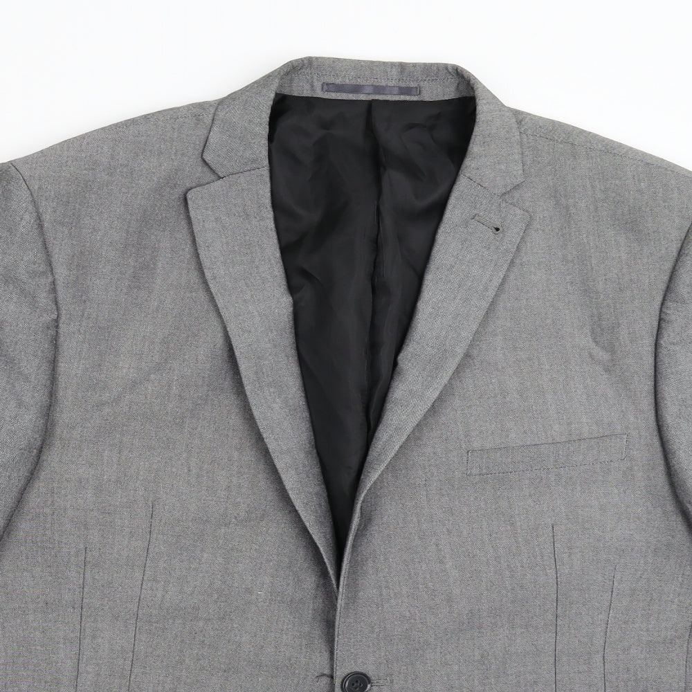 Ventura Mens Grey   Jacket Suit Jacket Size 44