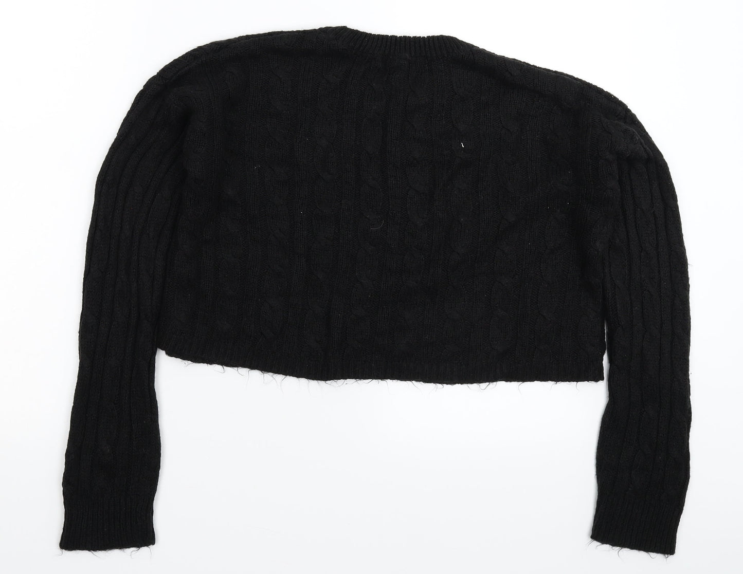 New Look Womens Black  Knit Pullover Jumper Size M