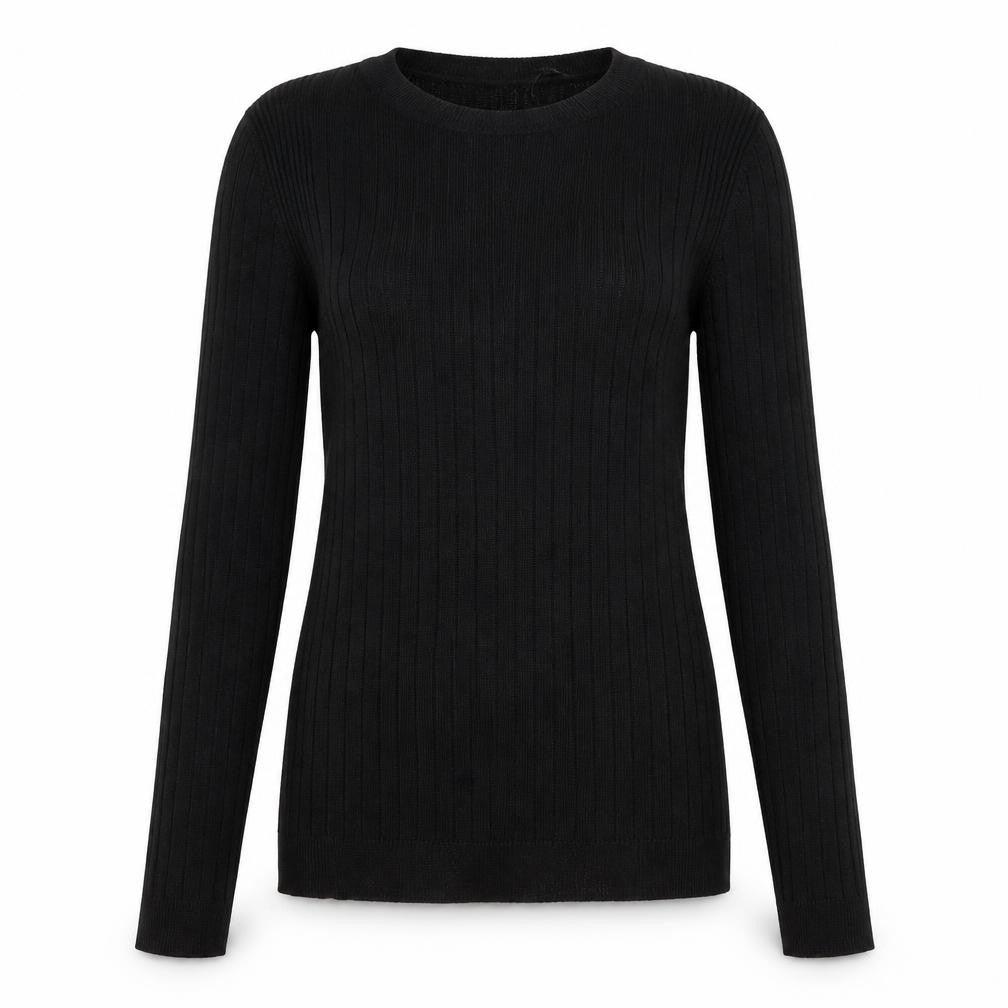 New Look Womens Black  Knit Pullover Jumper Size 12