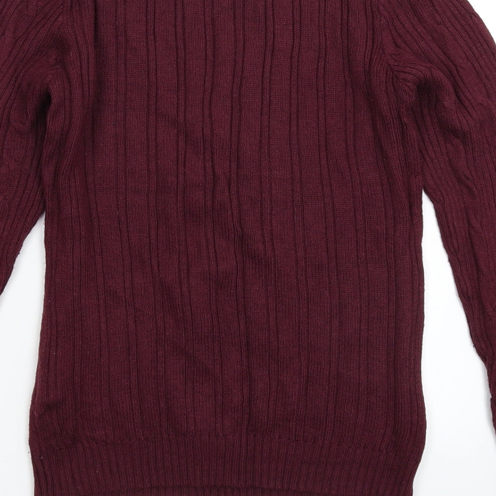 Blonde & Blonde  Womens Brown  Knit Pullover Jumper Size 10