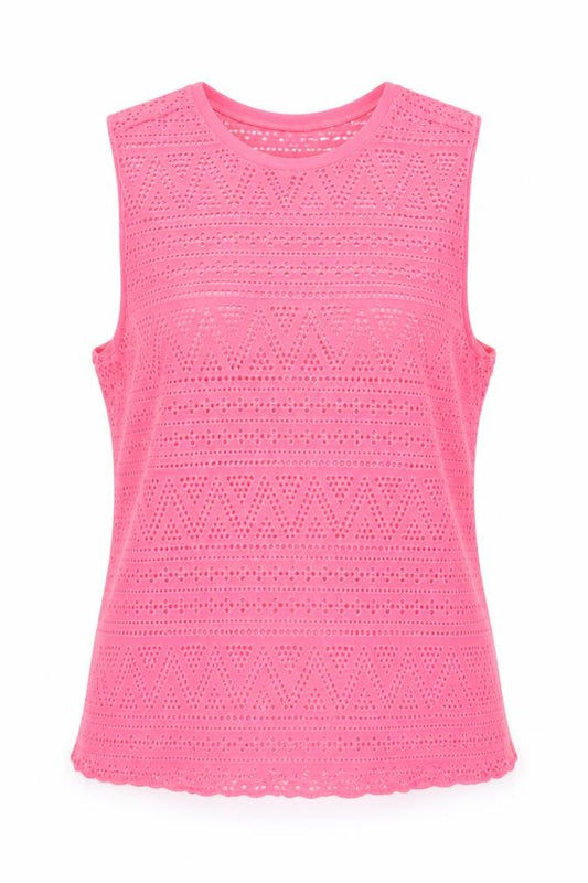 Divided Womens Pink   Basic Tank Size S