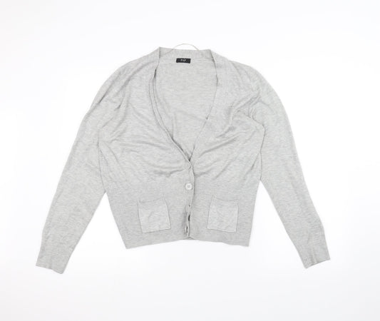 F&F Womens Grey   Cardigan Jumper Size 14