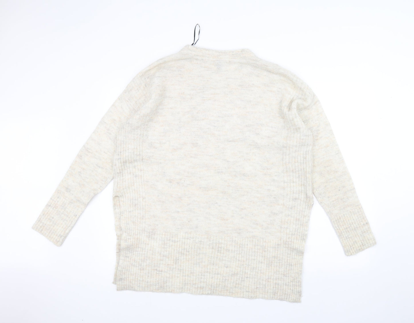 H&M Womens White   Pullover Jumper Size M