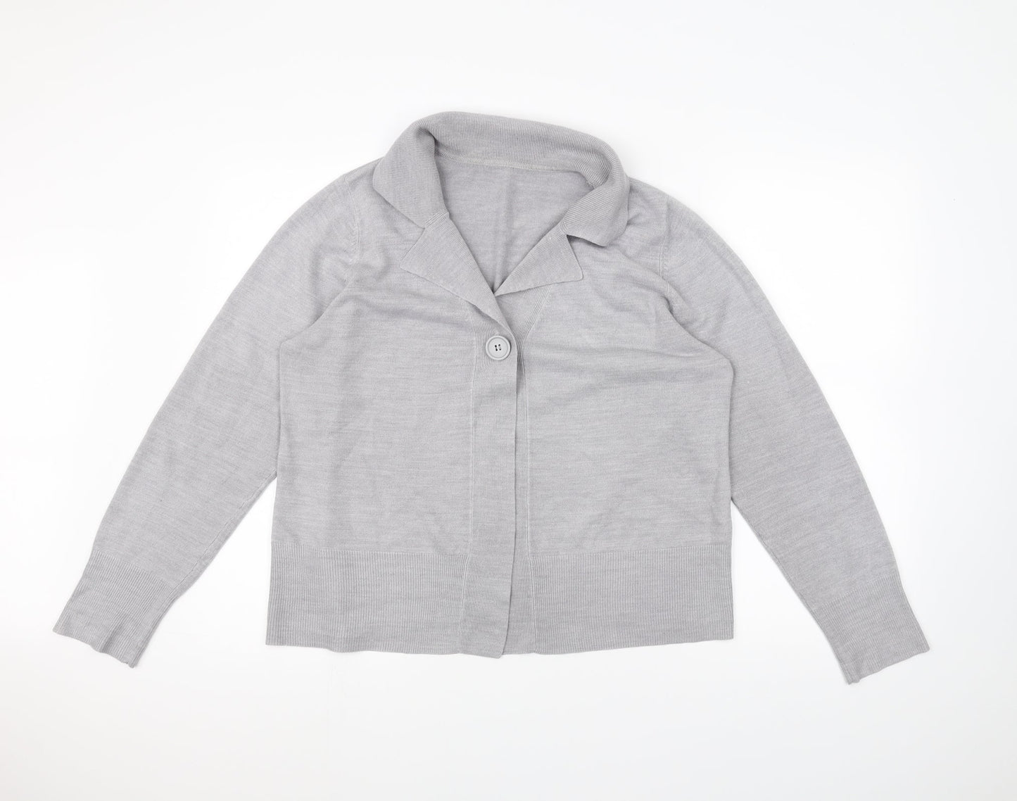 BHS Womens Grey   Jacket Coatigan Size 18