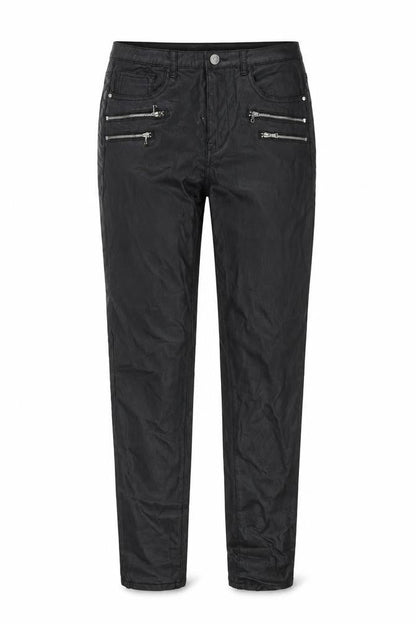 Denim & Co. Womens Black   Trousers  Size 12 L28 in