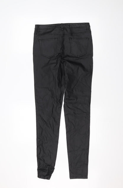 Denim & Co. Womens Black   Trousers  Size 12 L28 in