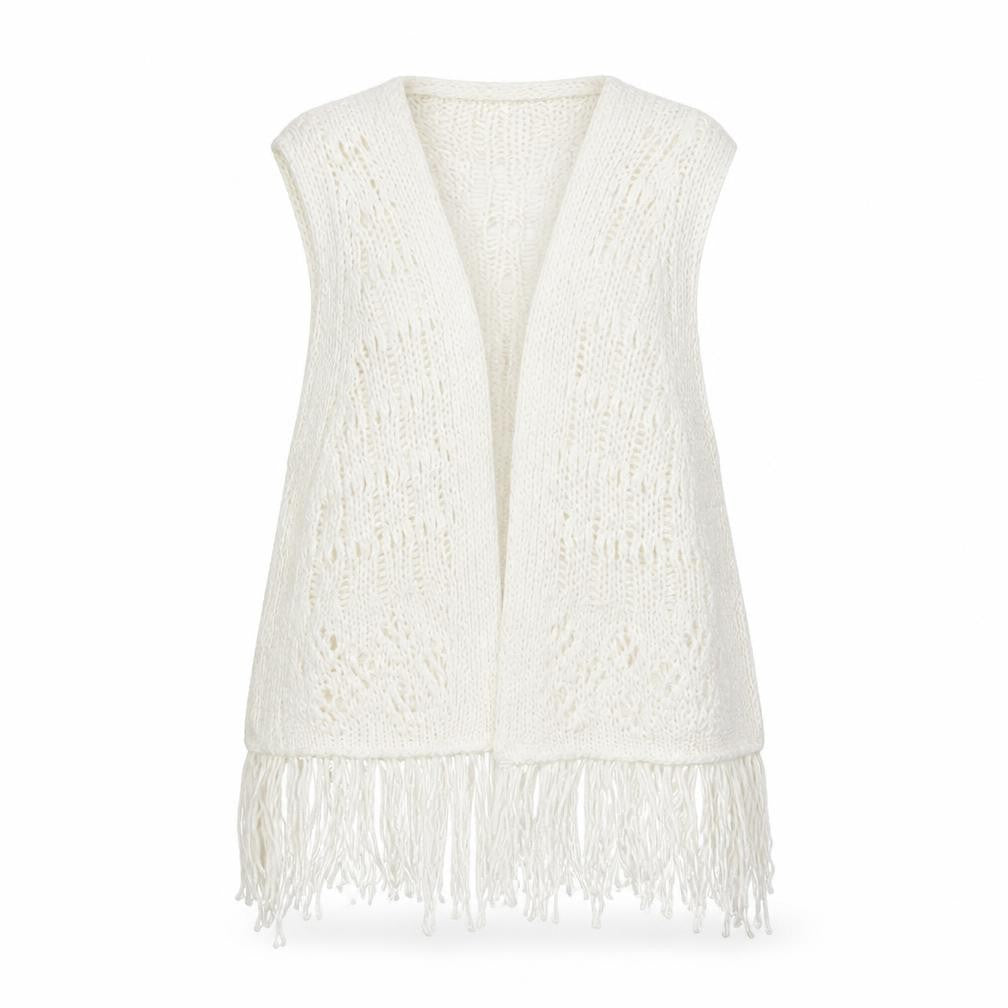 Atmosphere Womens White  Knit Jacket Coatigan Size 10