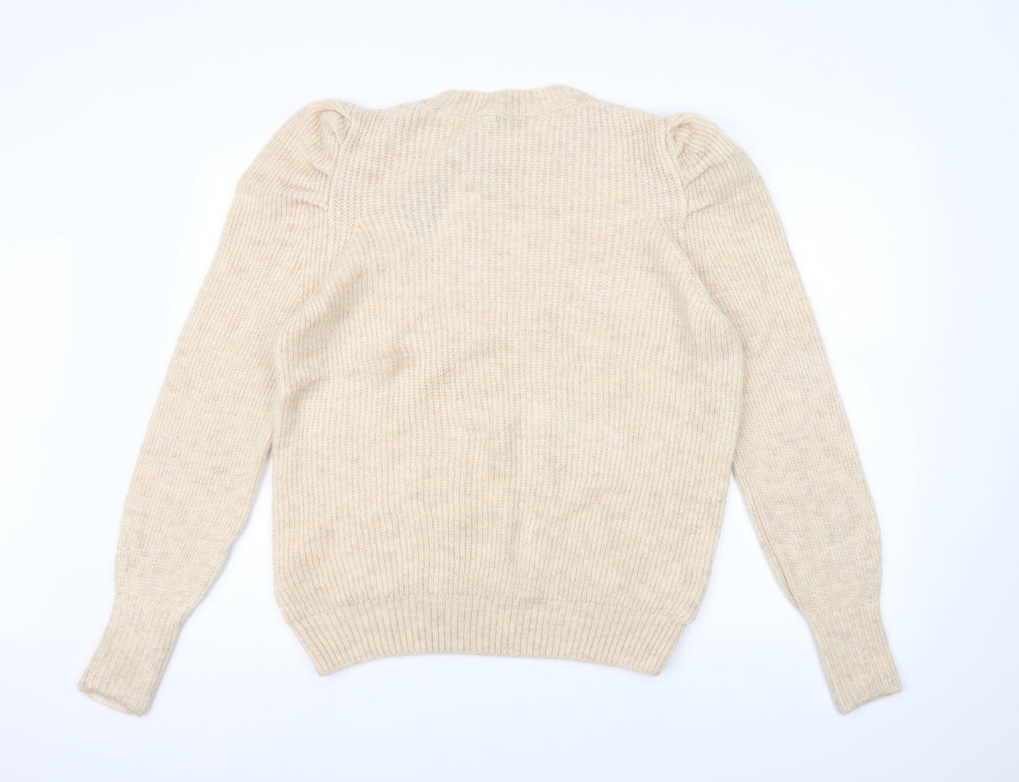 George Womens White  Knit Pullover Jumper Size L