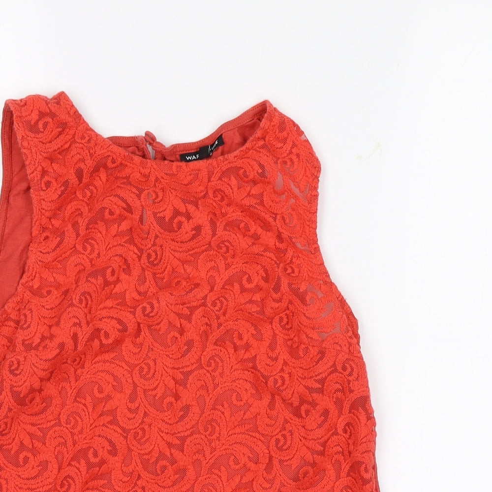 Warehouse Womens Red   Basic Tank Size 8