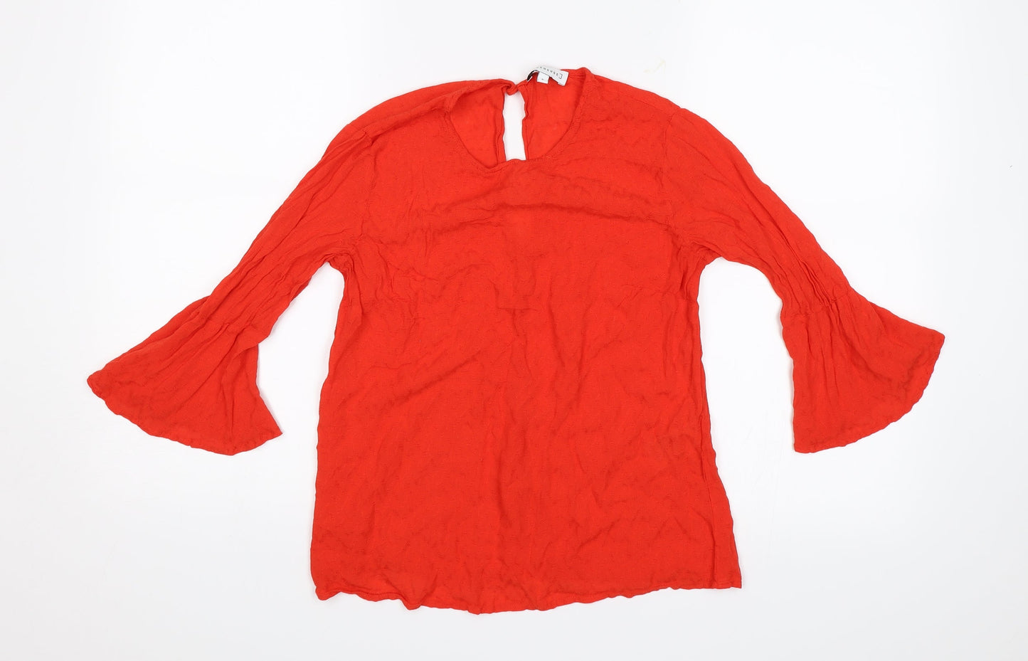 Warehouse Womens Red   Basic Blouse Size 8