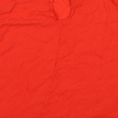 Warehouse Womens Red   Basic Blouse Size 8