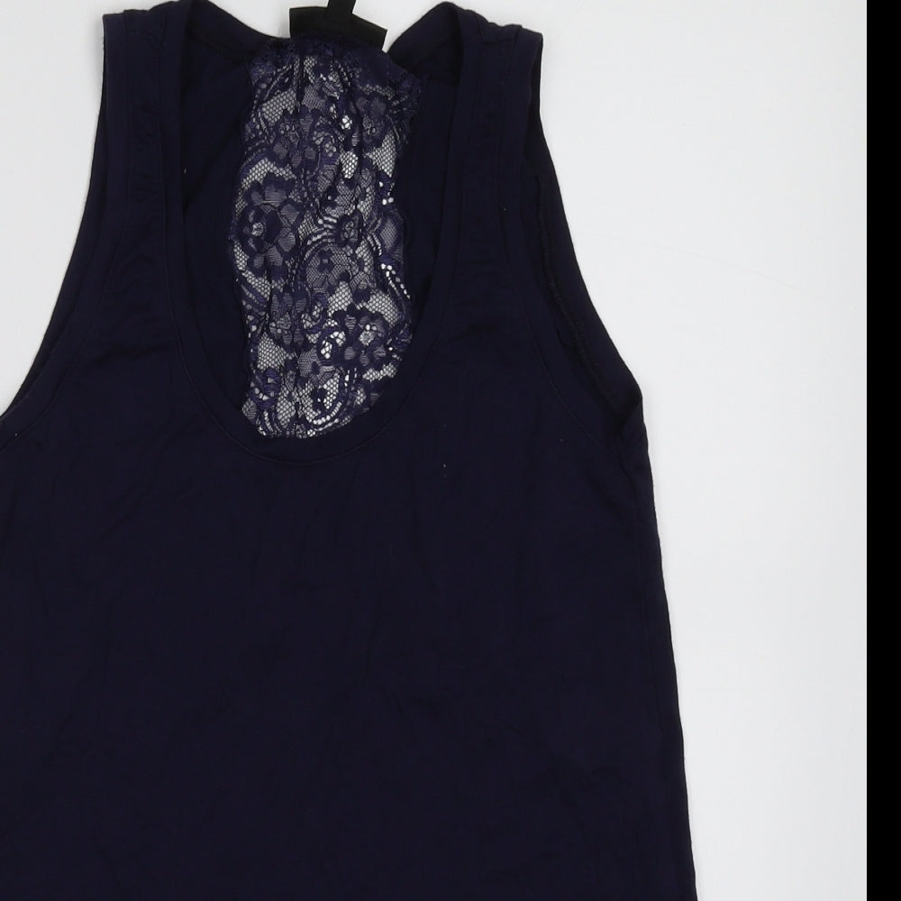 Warehouse Womens Blue   Basic Tank Size 8