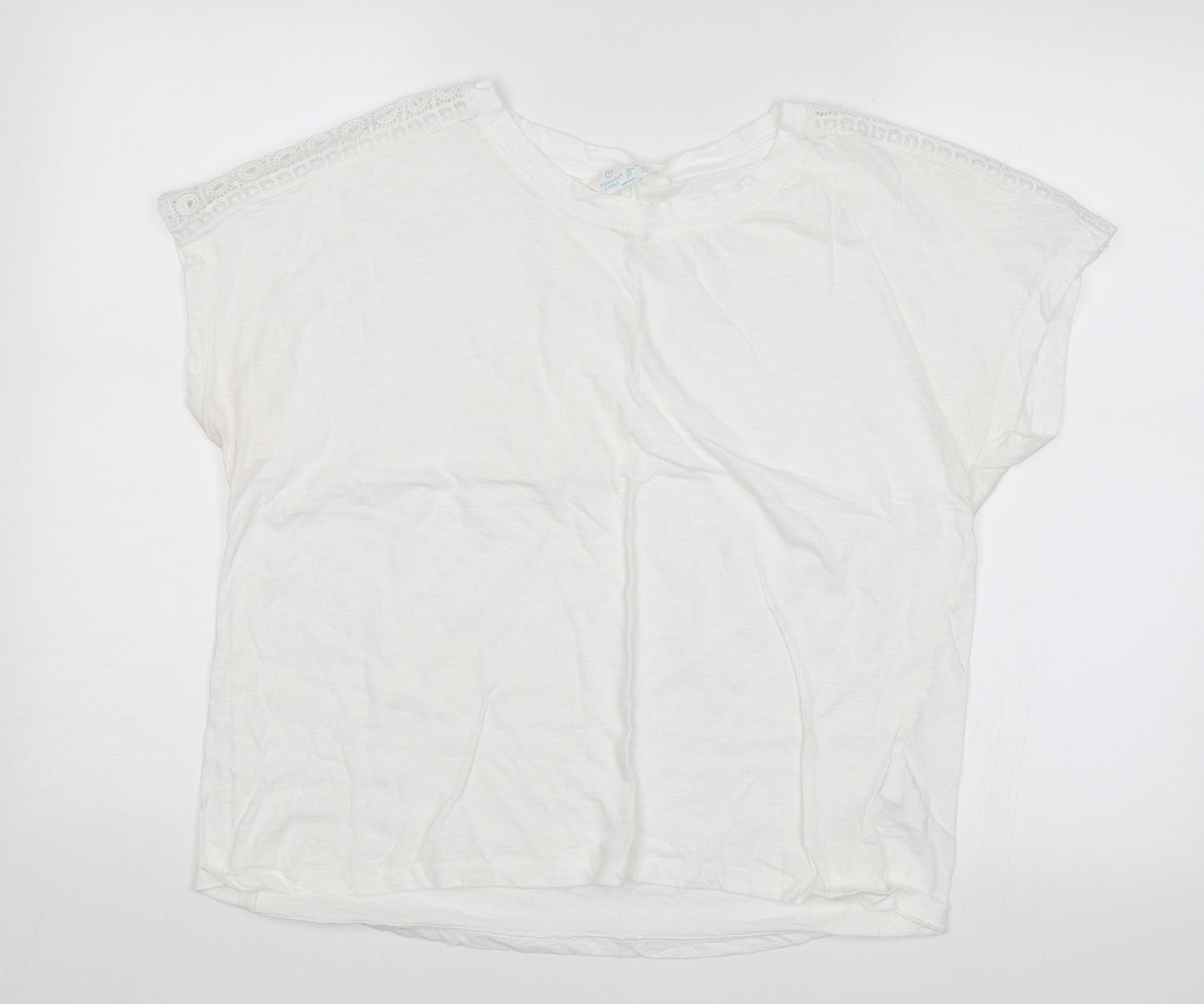 PrimRK Womens White   Basic T-Shirt Size L