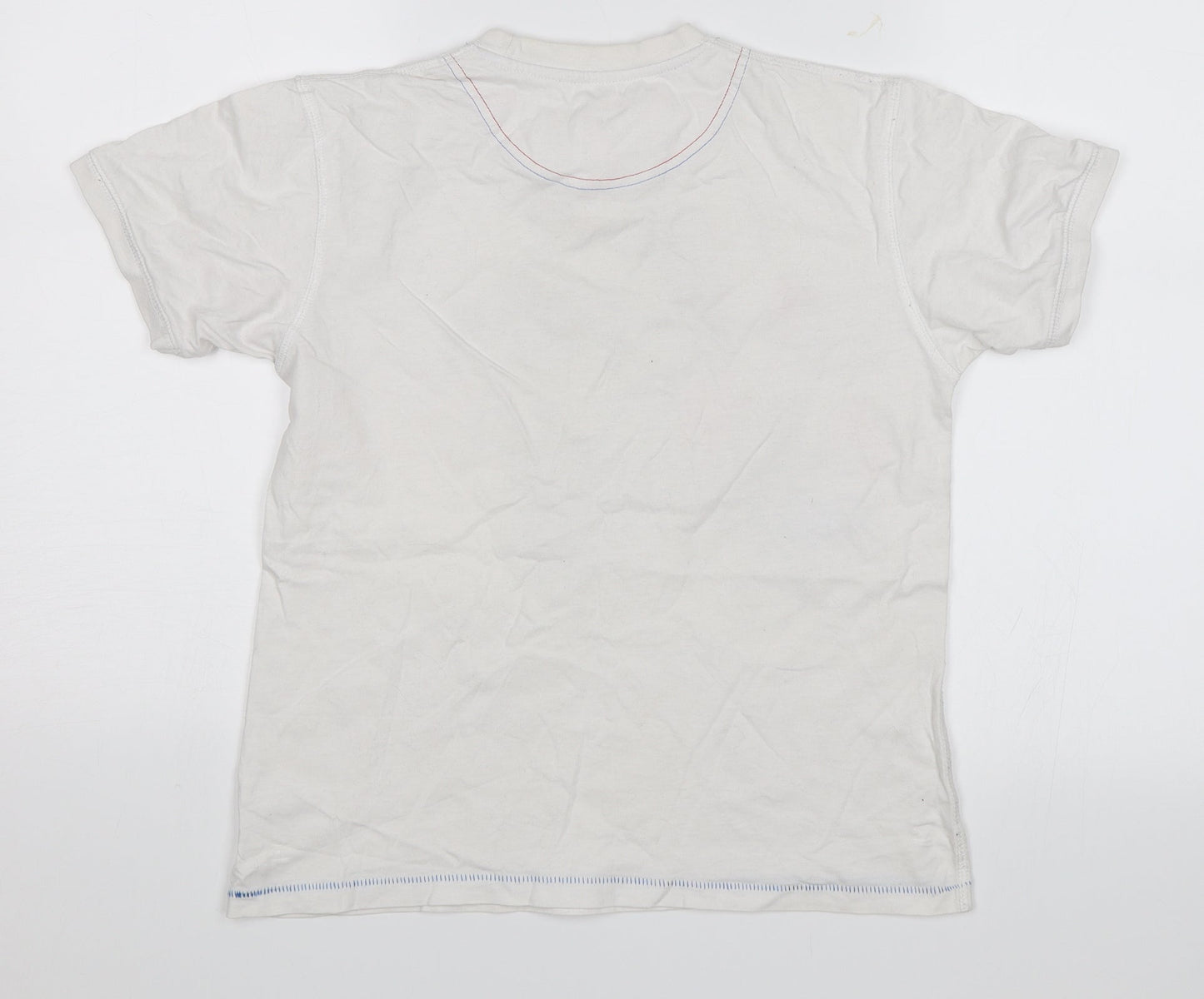 George Boys White   Basic T-Shirt Size 11-12 Years  - Lion