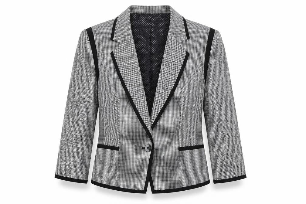 Preworn Womens Grey Check  Jacket  Size 16