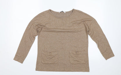 Tu Womens Brown   Pullover Jumper Size 8