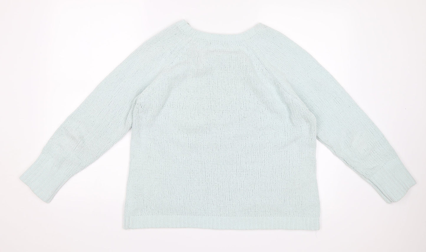 M&Co Womens Green   Pullover Jumper Size 14