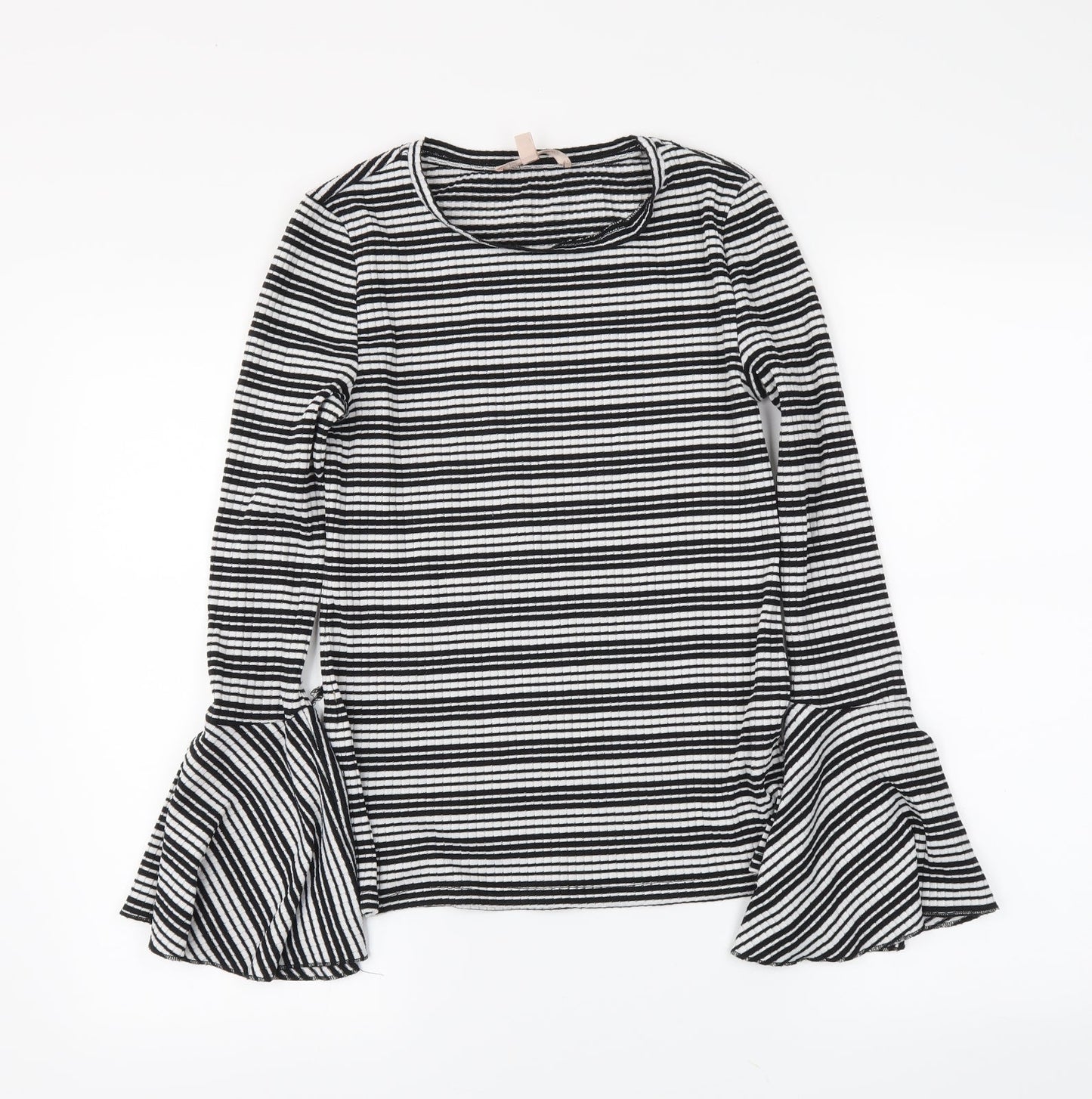 Philosophy Womens Black Striped  Basic Blouse Size XS