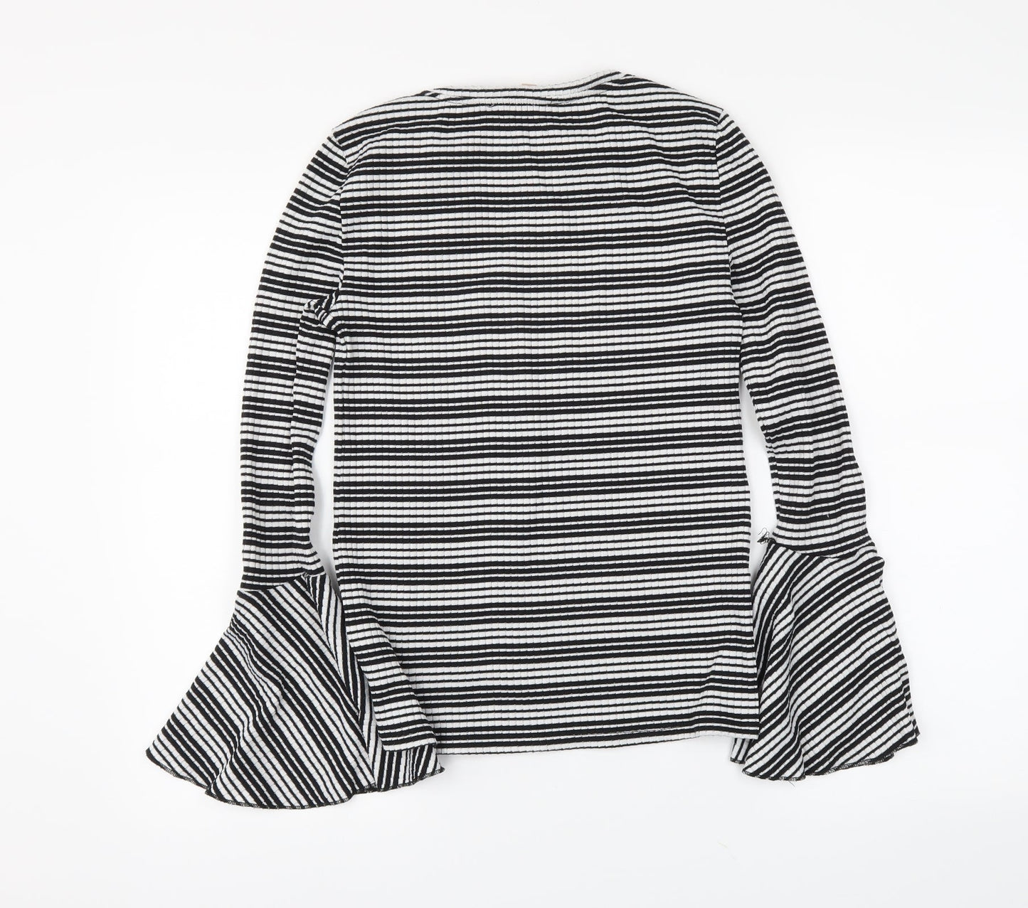 Philosophy Womens Black Striped  Basic Blouse Size XS