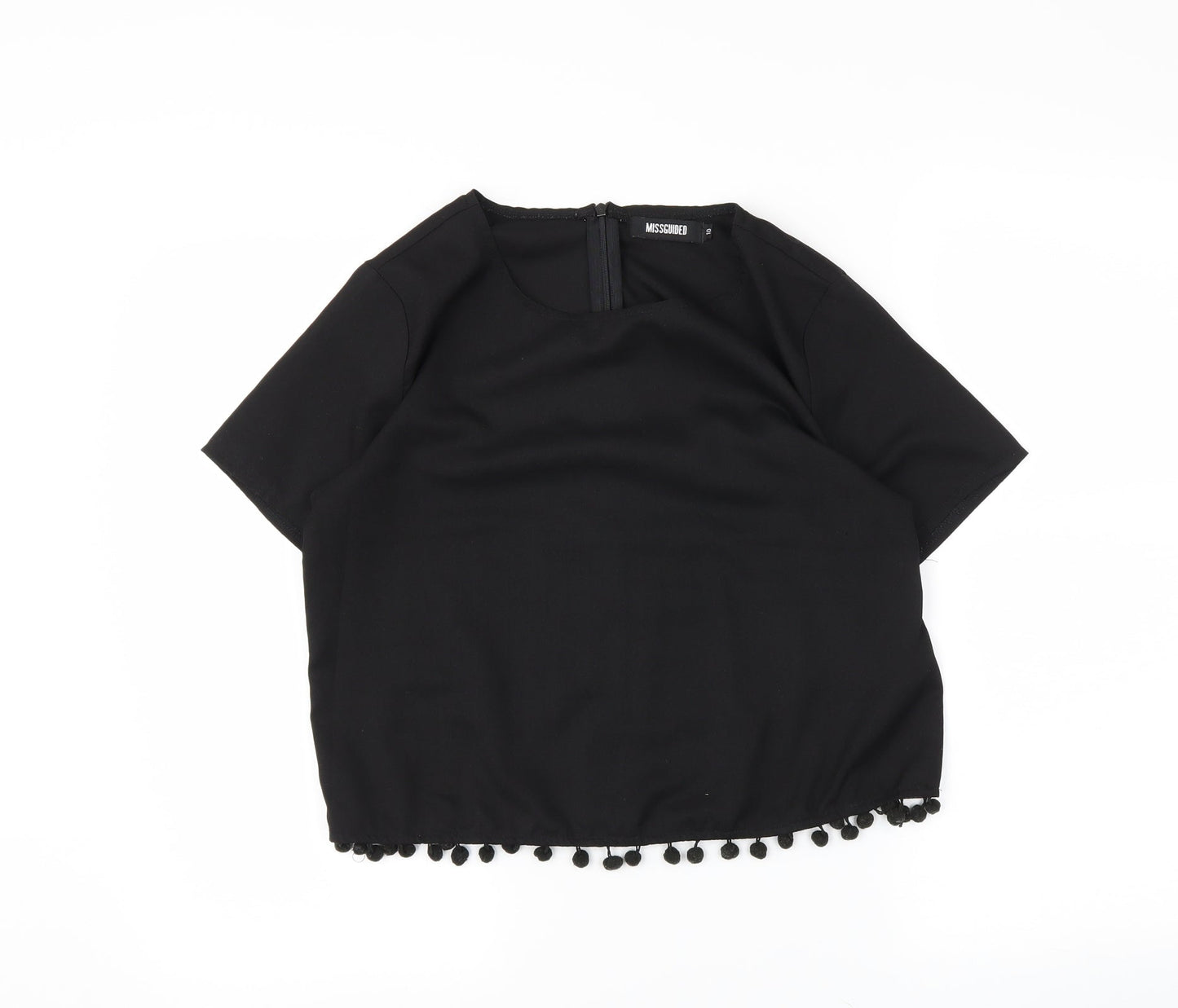 Missguided Womens Black   Basic Blouse Size 10