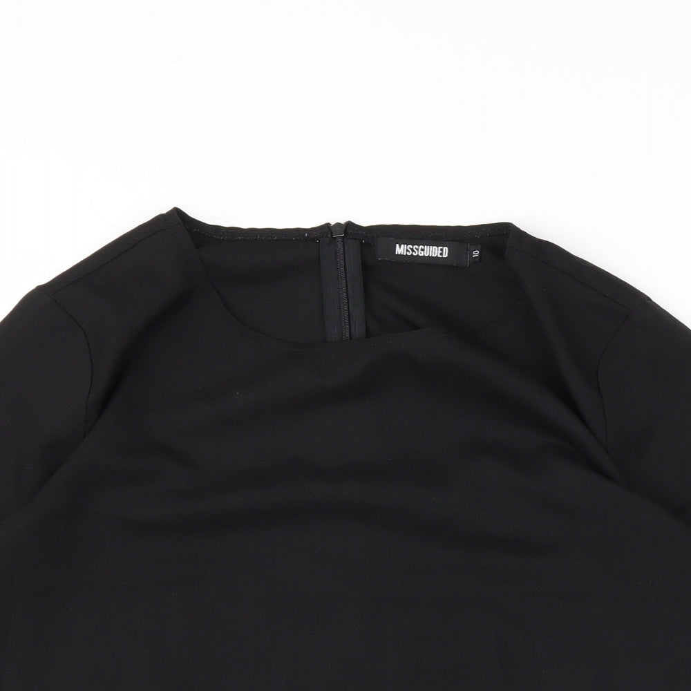 Missguided Womens Black   Basic Blouse Size 10