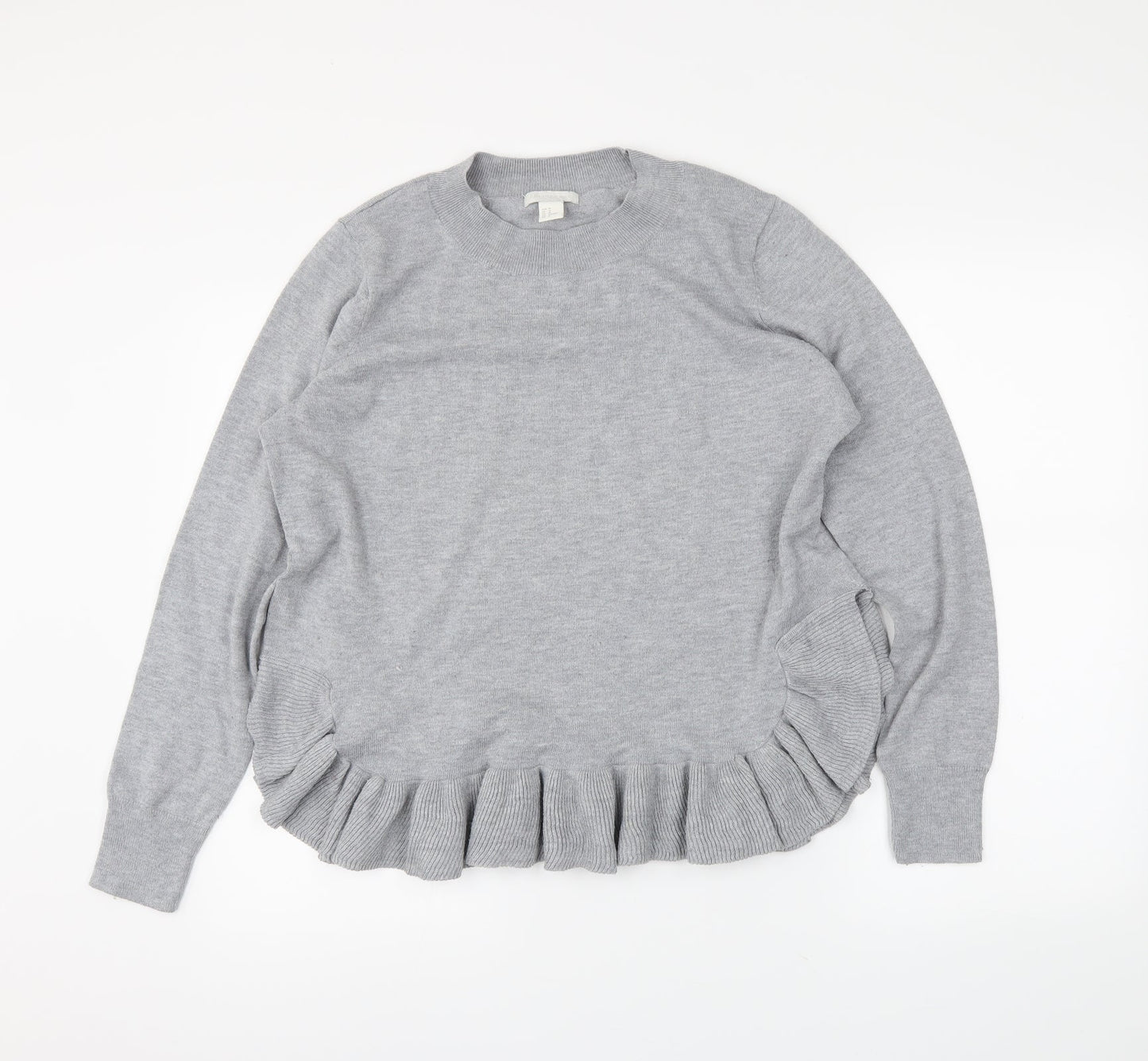 H&M Womens Grey   Pullover Jumper Size M