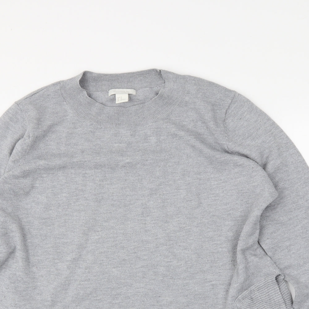 H&M Womens Grey   Pullover Jumper Size M
