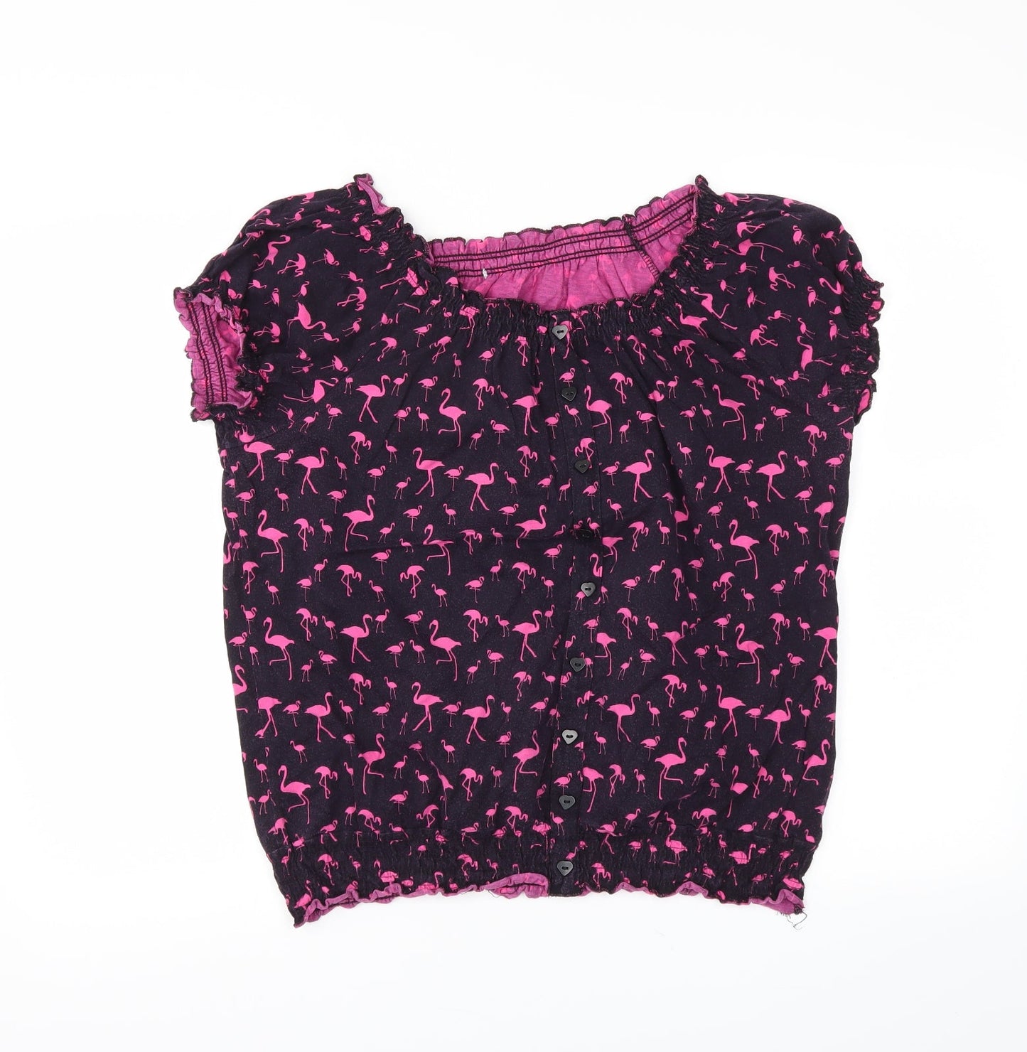 Preworn Womens Black   Basic Blouse Size 16