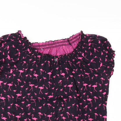 Preloved Preworn Womens Black   Basic Blouse Size 16 - Detail