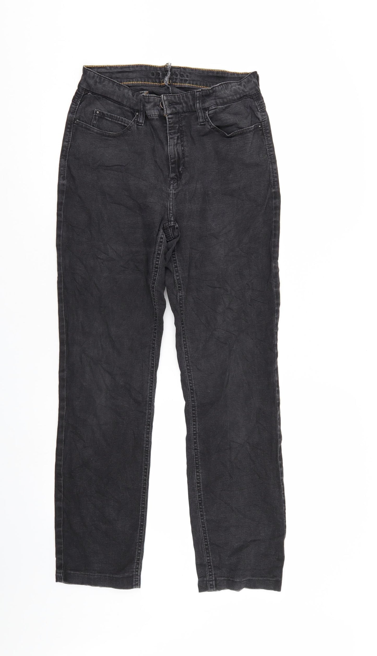 Preworn Womens Black  Denim Skinny Jeans Size 28 in L28 in