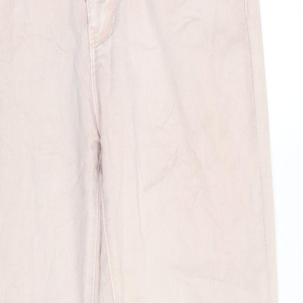 Preworn Womens Pink  Denim Straight Jeans Size 28 in L24 in - Faded Pink colour