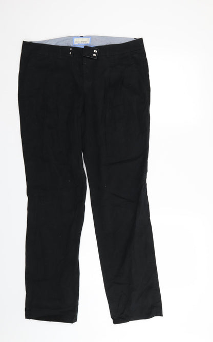 ESPRIT Womens Black  Denim Straight Jeans Size 12 L29 in