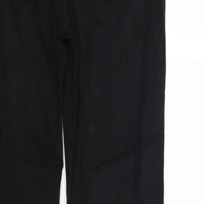 ESPRIT Womens Black  Denim Straight Jeans Size 12 L29 in