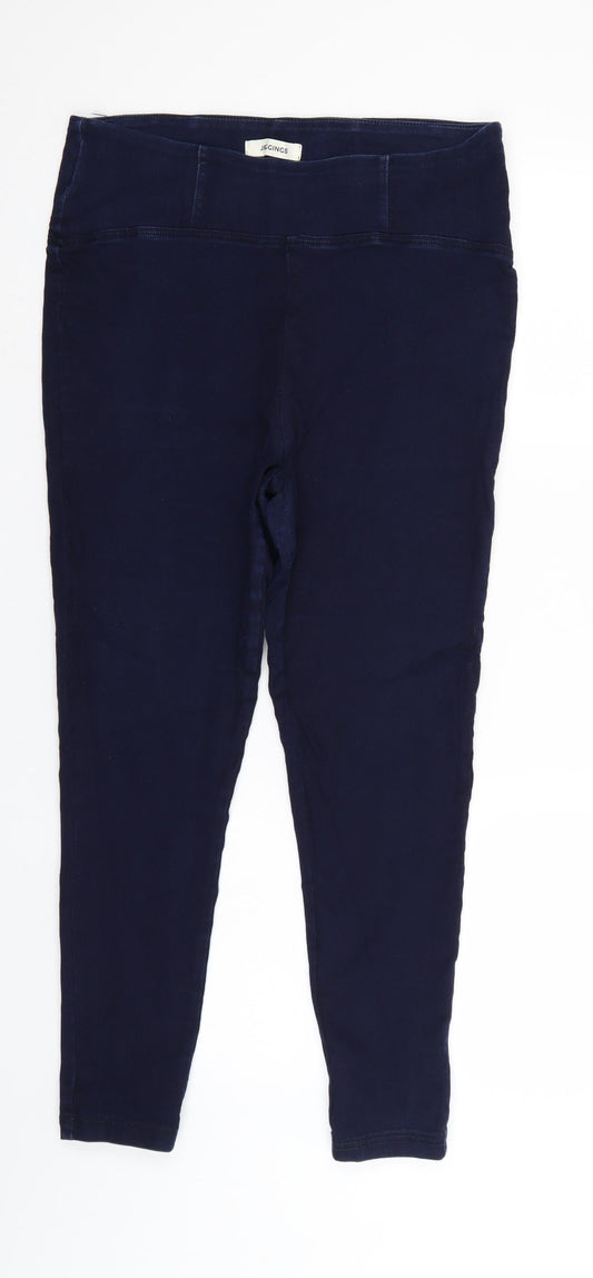 Preworn Womens Blue  Denim Jegging Jeans Size 32 in L26 in
