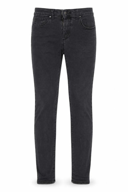 Topshop Mens Black Denim Tapered Jeans L32 in Size 28