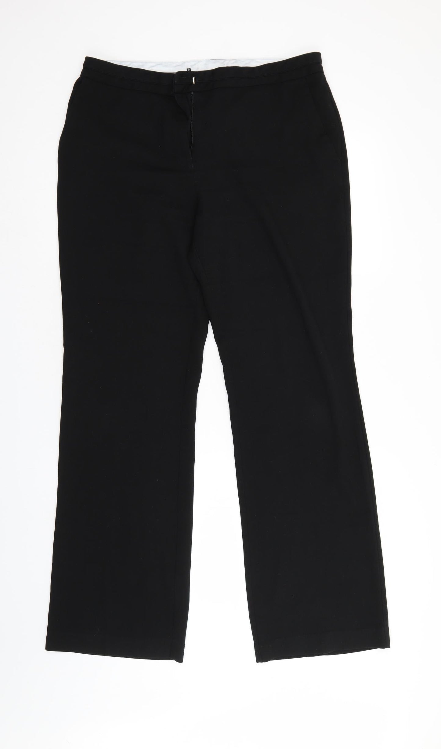 Preworn Womens Black   Trousers  Size 34 in L30 in