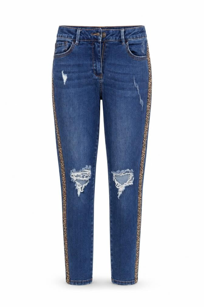 /Denim Womens Blue  Denim Tapered Jeans Size 8 L25 in
