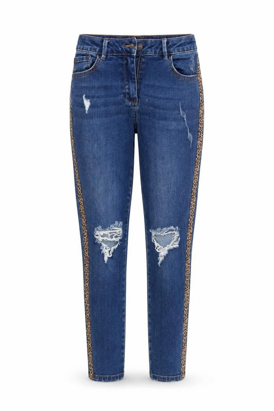 /Denim Womens Blue  Denim Tapered Jeans Size 8 L25 in
