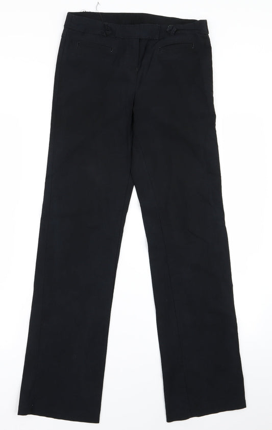 George Girls Black   Cropped Trousers Size 13 Years