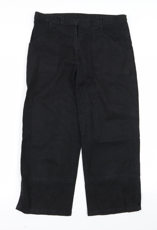 myself Womens Black   Trousers  Size 30 L24 in