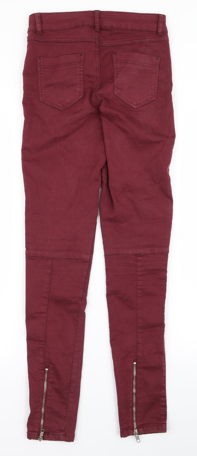 Topshop Womens Red   Trousers  Size 8 L28 in
