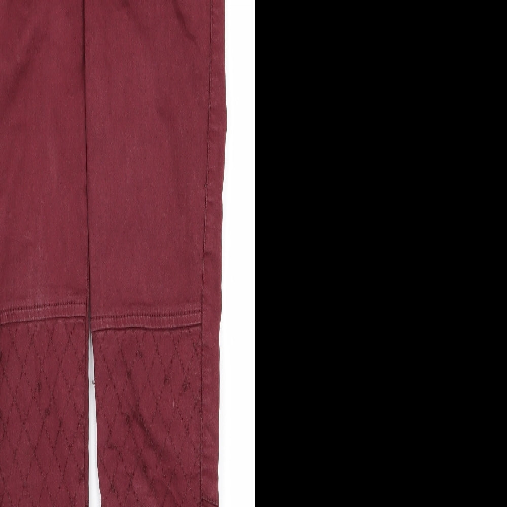 Topshop Womens Red   Trousers  Size 8 L28 in