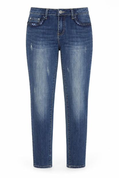 unisono Womens Blue   Mom Jeans Size M L28 in
