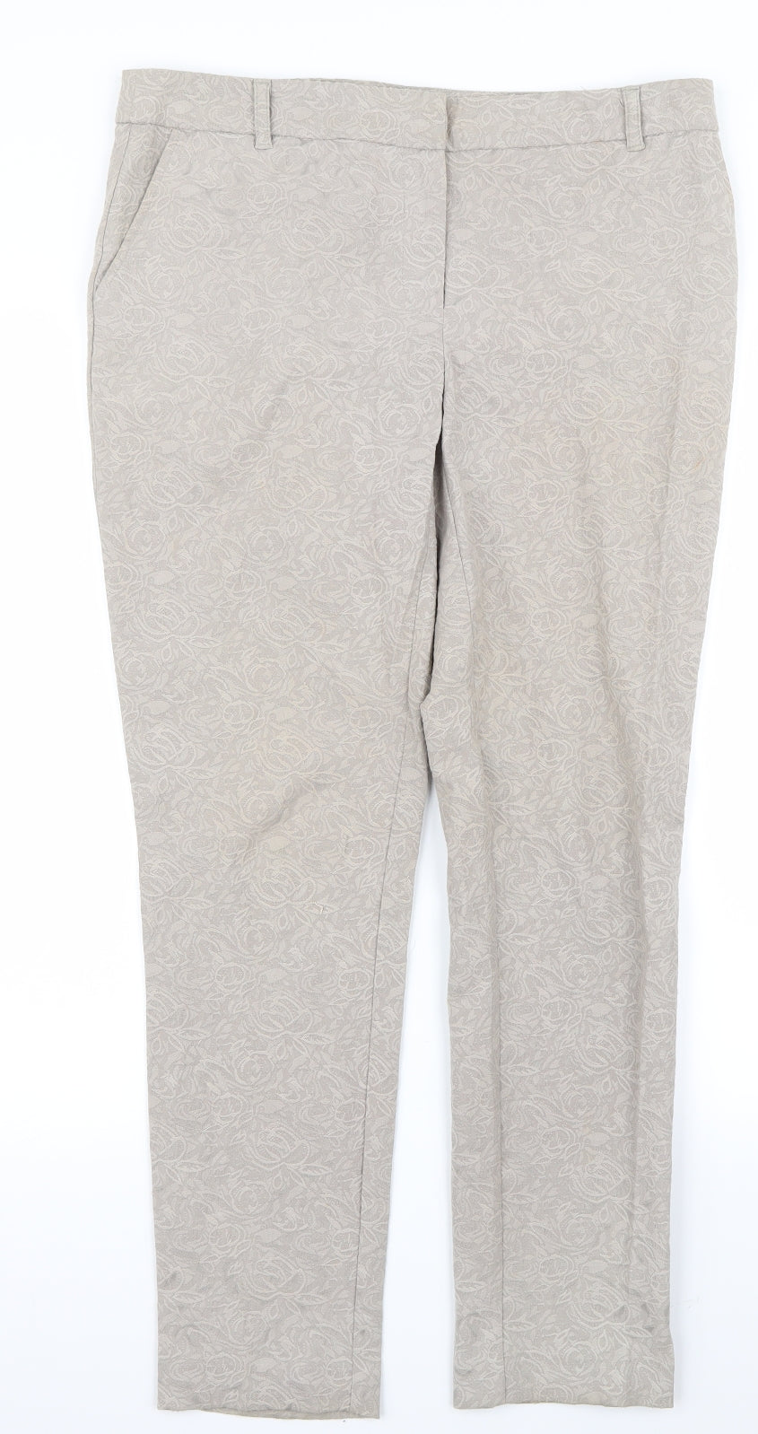 NEXT Womens Beige   Trousers  Size 10 L26 in