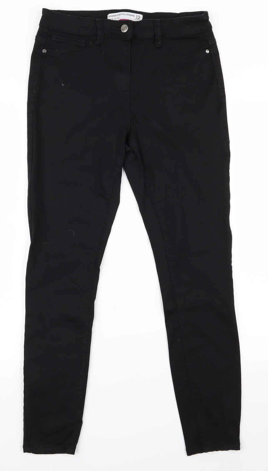Preworn Womens Black   Trousers  Size 12 L26 in