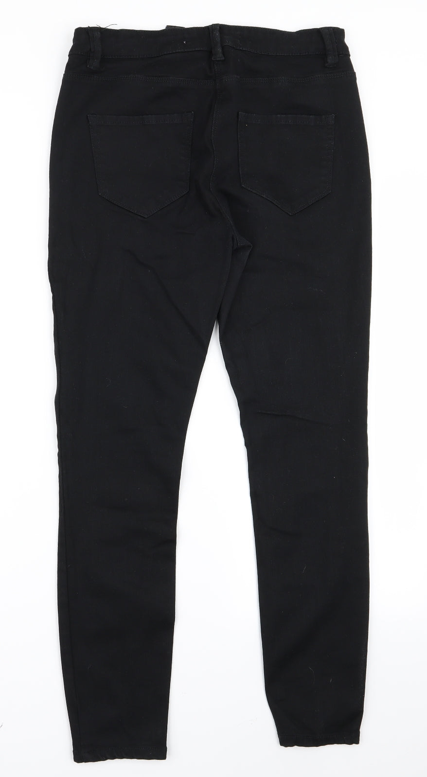 Preworn Womens Black   Trousers  Size 12 L26 in