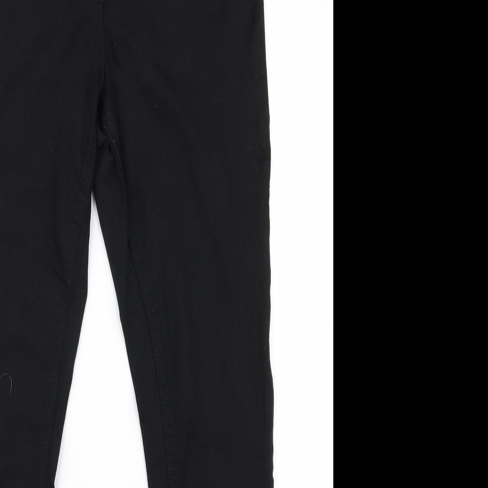 Preworn Womens Black   Trousers  Size 12 L26 in